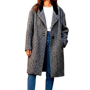 New York Girl 16 Gray Women's Over Coat Jacket Misses Size XL Extra Large